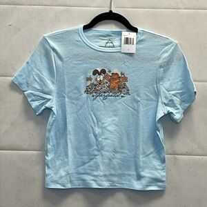 Ripple Junction, Black, Cropped Garfield Garden, Graphic Tee (L)